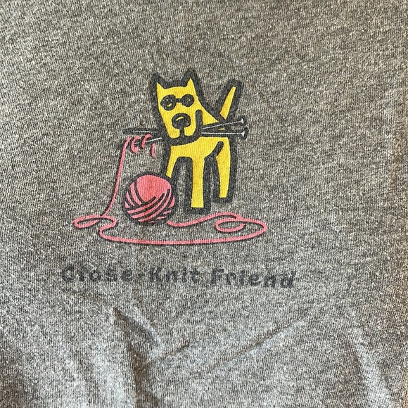 Life is good “Close-Knit Friend” size small grey long sleeve tee - Picture 2 of 6